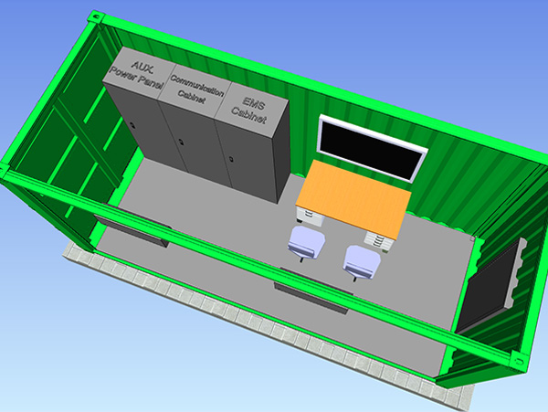Switch + control E-house module